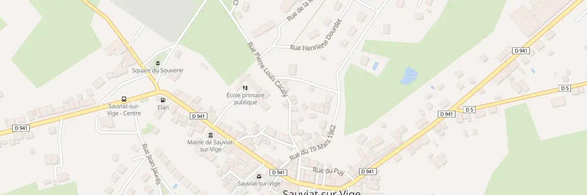 Plan du 5163 Rue Pierre-Louis Cacaly à Sauviat-sur-Vige