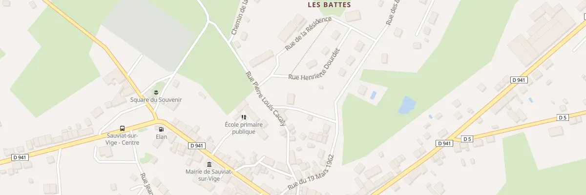 Plan du 5469 Rue des Jardins à Sauviat-sur-Vige