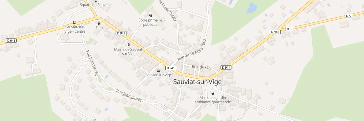 Plan du 5174 Rue Pierre-Louis Cacaly à Sauviat-sur-Vige