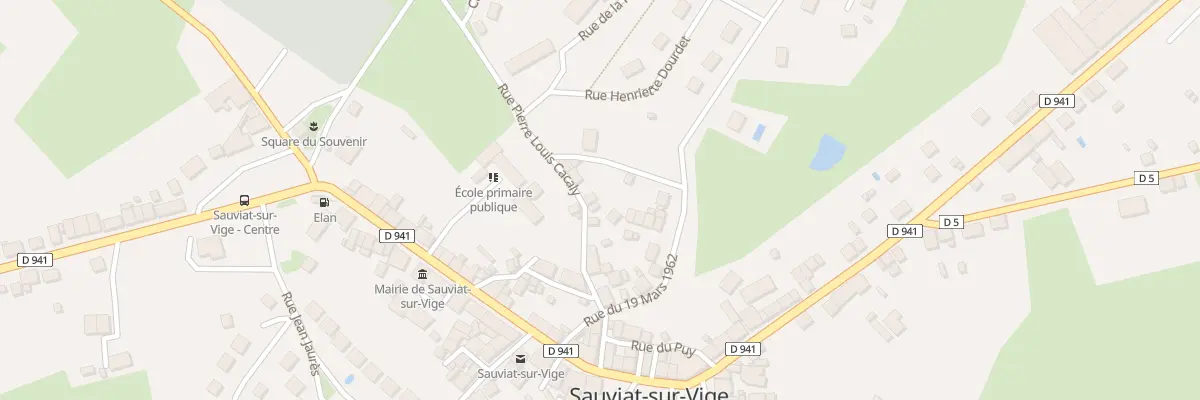 Plan du 5161 Rue Pierre-Louis Cacaly à Sauviat-sur-Vige