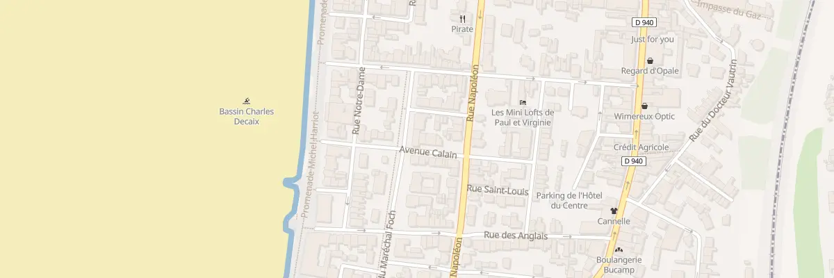 Plan du 1 Av Foch à Wimereux