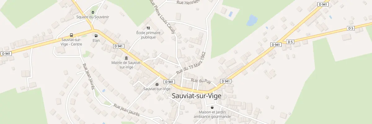 Plan du 5152 Rue du 19 Mars 1962 à Sauviat-sur-Vige