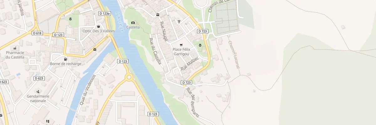 Plan du 2 Rue Malbec à Tarascon-sur-Ariège
