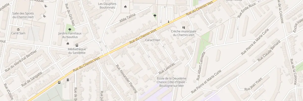 Plan du 9 Rue Laennec à Boulogne-sur-Mer