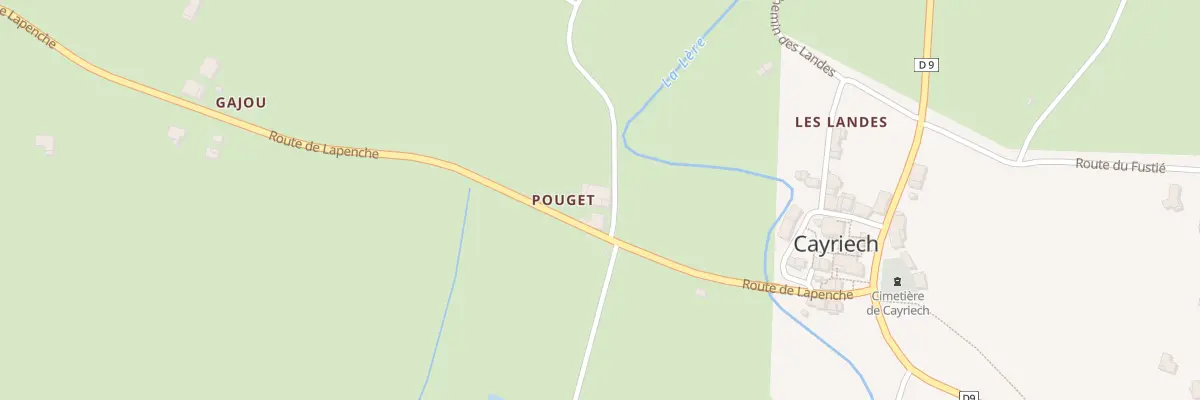 Plan du 5010 Gajou à Cayriech