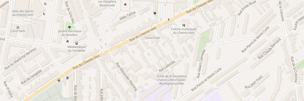 Plan du 11 Rue Laennec à Boulogne-sur-Mer
