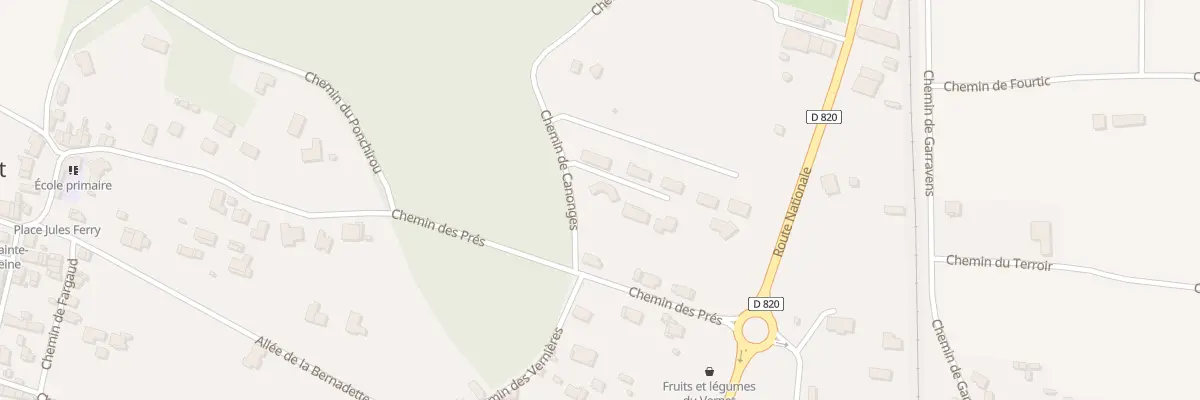 Plan du 3 Che de Canonges au Vernet
