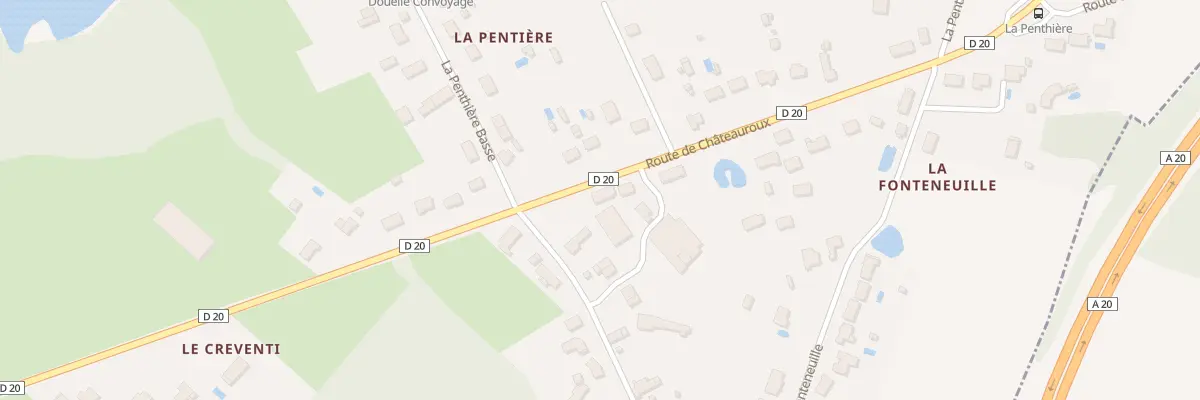 Plan du 98A Rte de Châteauroux à Luant