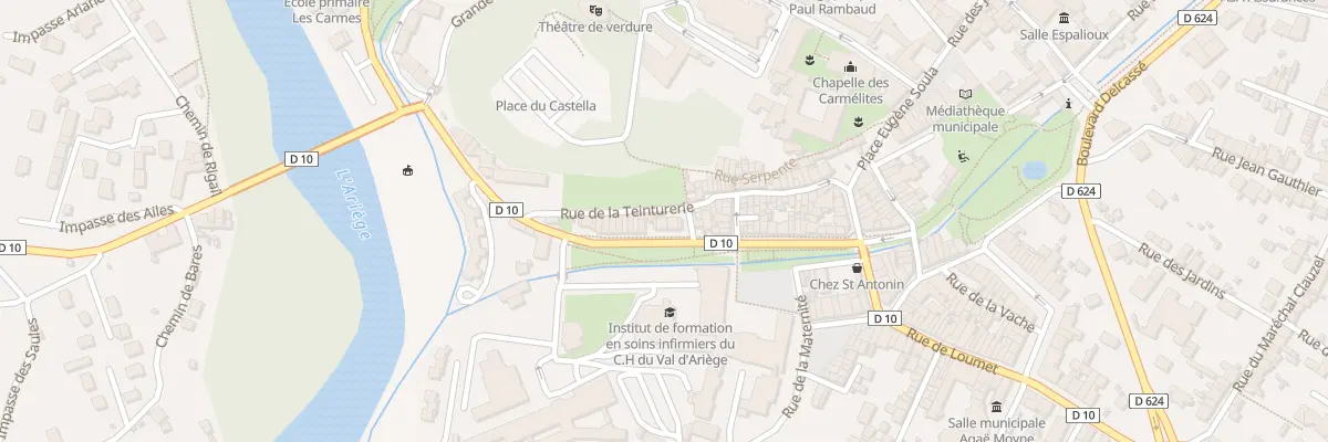Plan du 25B Rue St Vincent à Pamiers