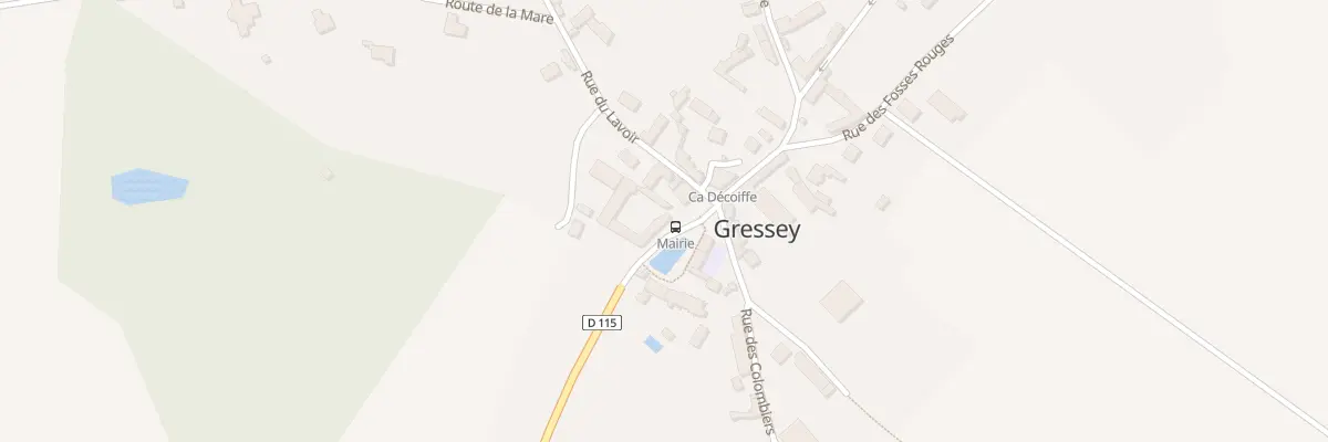 Plan du 3 Pl de la Mairie à Gressey