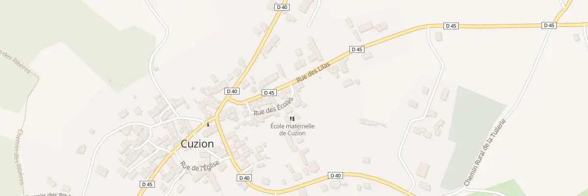 Plan du 20 Rue des Ecoles à Cuzion