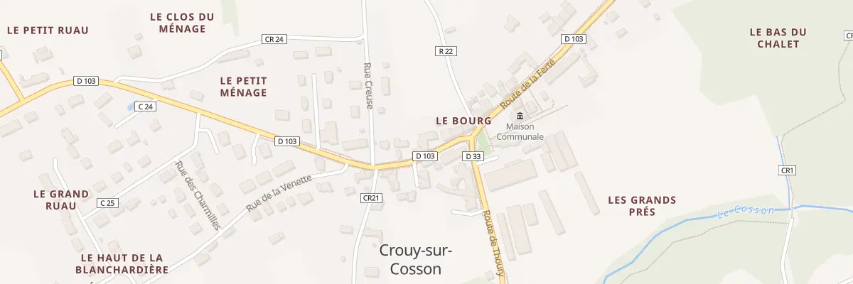 Plan du 8 Rte de Muides à Crouy-sur-Cosson