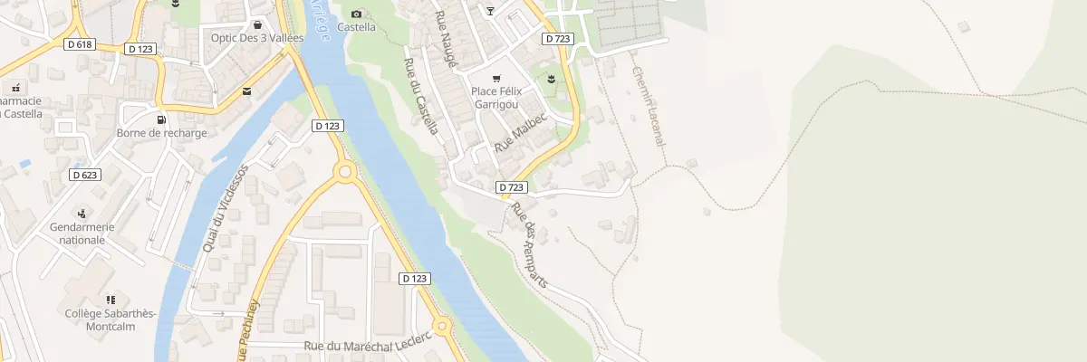 Plan du 5B Rue des Remparts à Tarascon-sur-Ariège