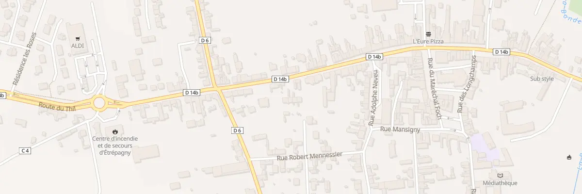 Plan du 89 Rue Georges Clemenceau à Étrépagny