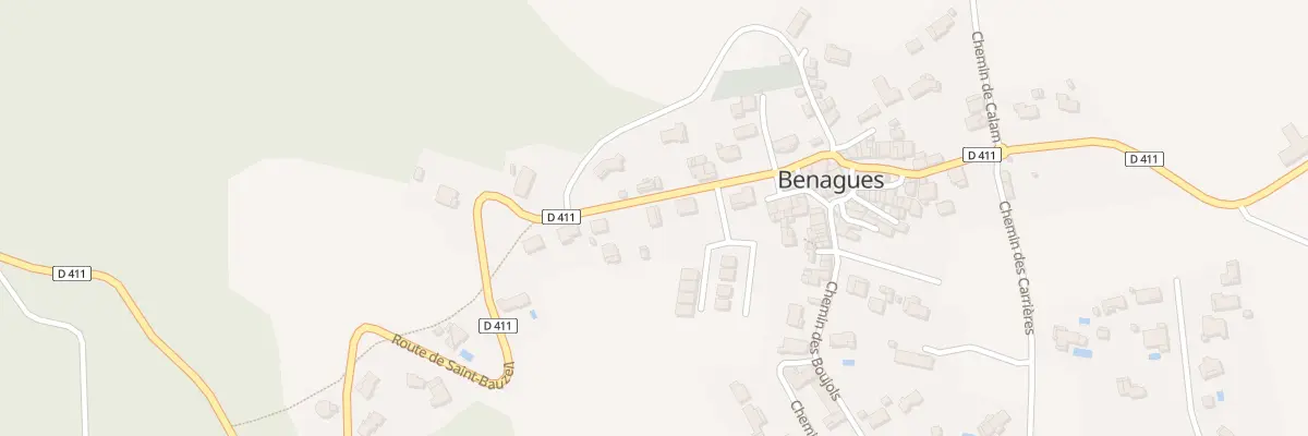 Plan du 5 Rte de Saint-Bauzeil à Benagues