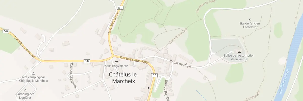 Plan du 16 Rte de l’Eglise à Châtelus-le-Marcheix