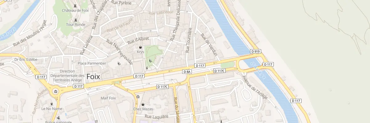 Plan du 11 Av Gabriel Faure à Foix