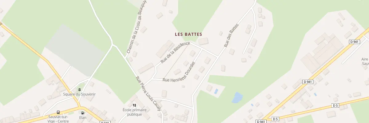 Plan du 5165C Rue Henriette Dourdet à Sauviat-sur-Vige