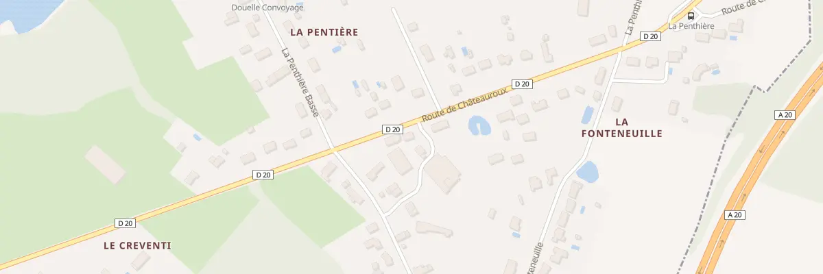 Plan du 98B Rte de Châteauroux à Luant