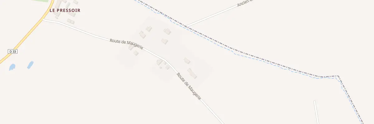 Plan du 7 Rte de la Maugerie à Thoury