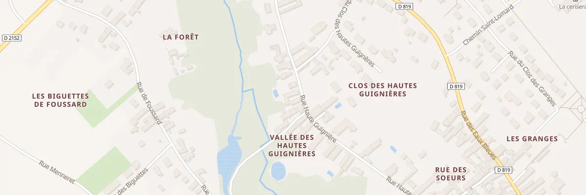 Plan du 57 Rue des Hautes Guignieres à Tavers