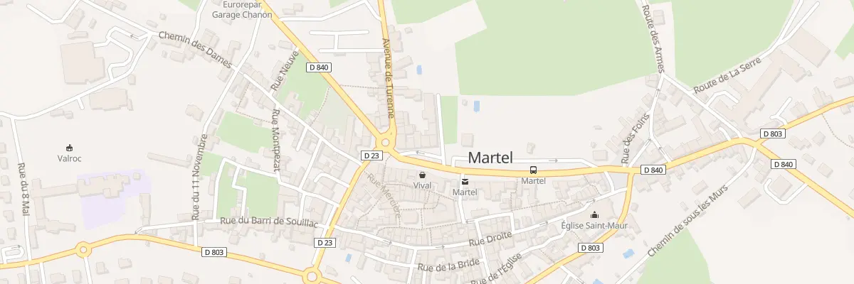 Plan du 5110 Av du Général de Gaulle à Martel