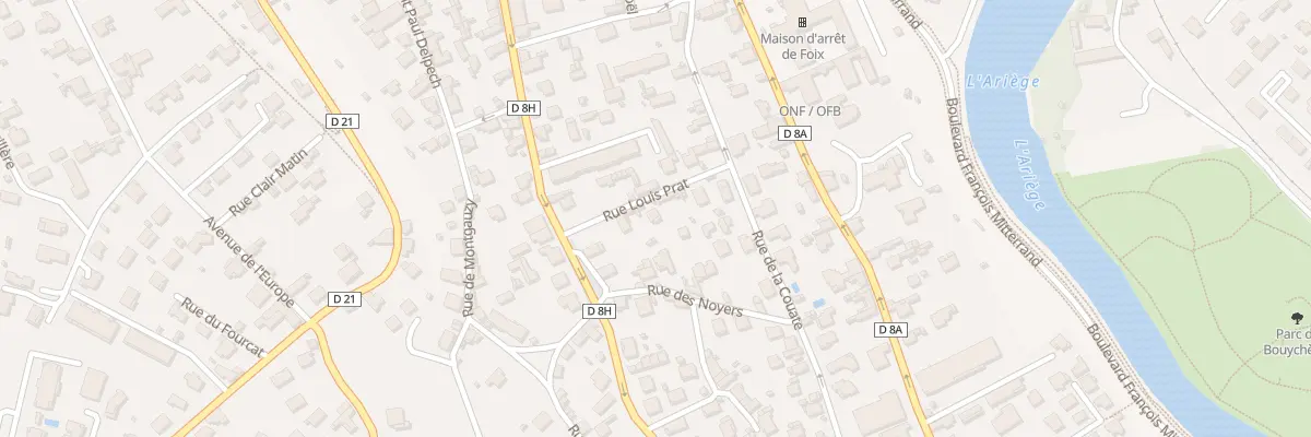 Plan du 4 Rue Louis Prat à Foix