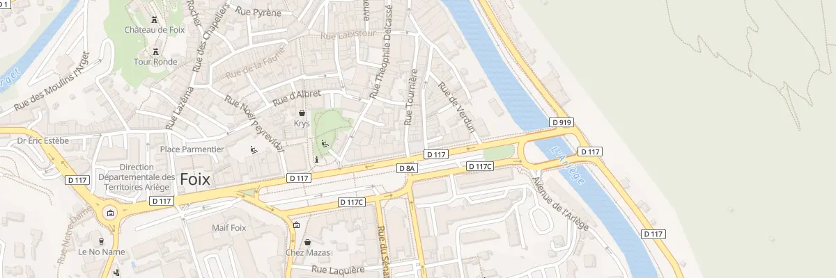 Plan du 1 Pl Saint-vincent à Foix