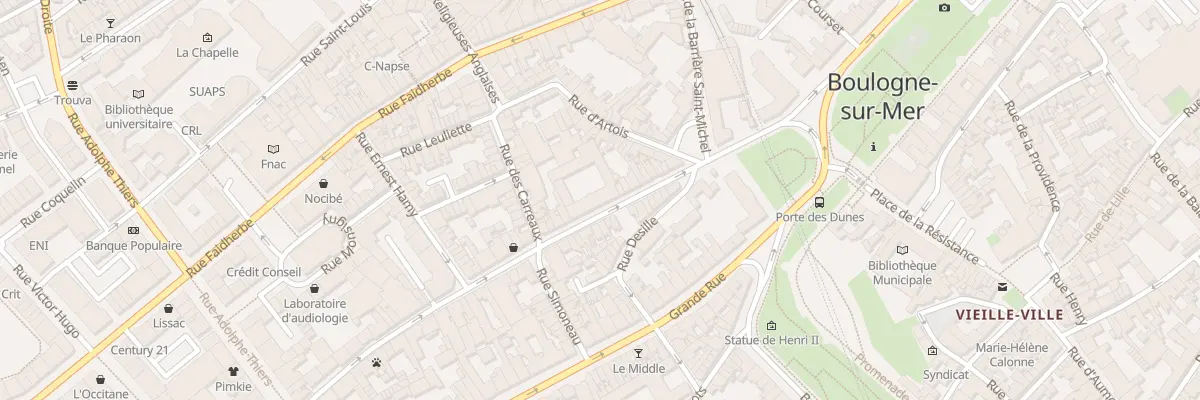 Plan du 81 Rue Felix Adam à Boulogne-sur-Mer