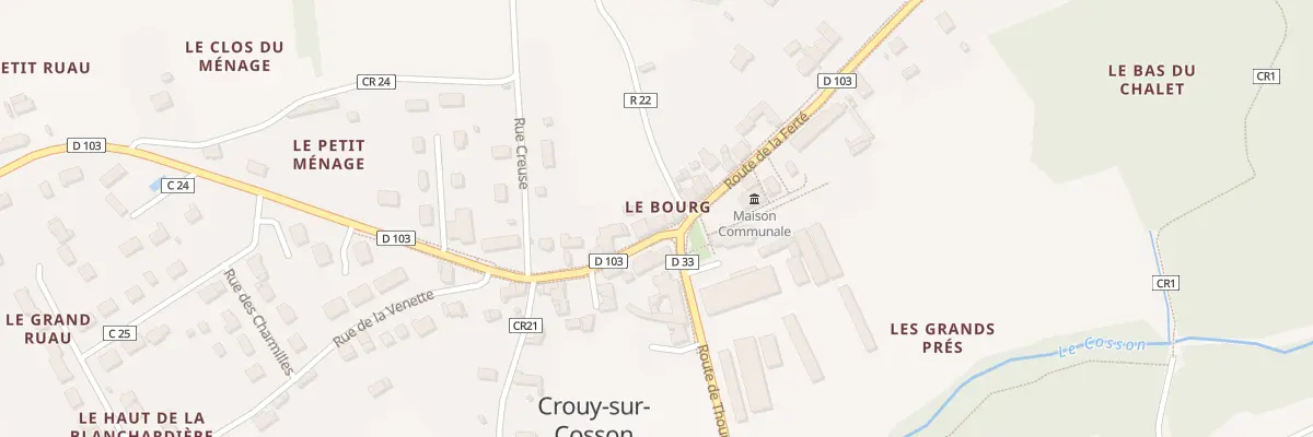Plan du 2 Rte de Muides à Crouy-sur-Cosson