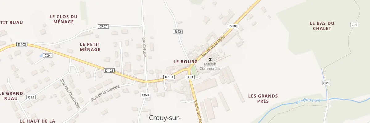 Plan du 2 Pl Saint-Martin à Crouy-sur-Cosson