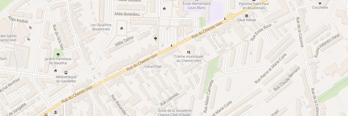 Plan du 96 Rue du Chemin Vert à Boulogne-sur-Mer