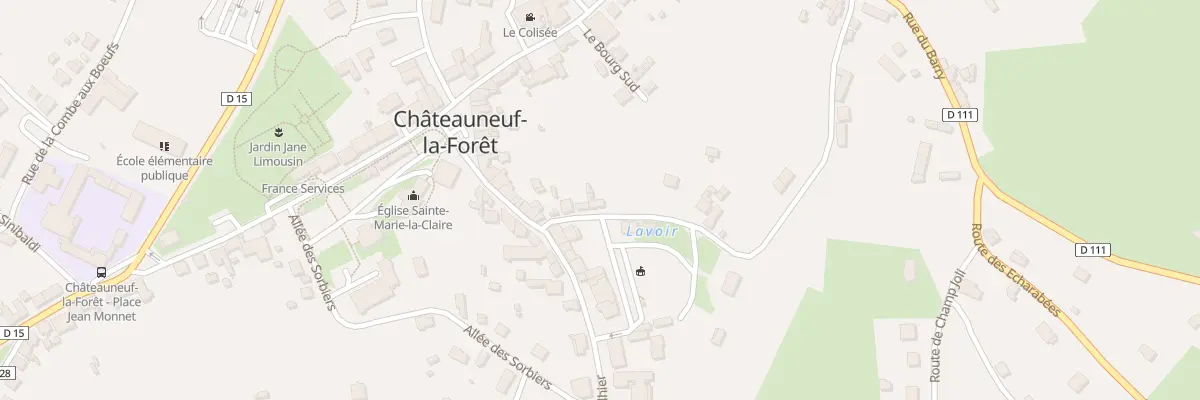 Plan du 5 Rue de Chante Gris à Châteauneuf-la-Forêt