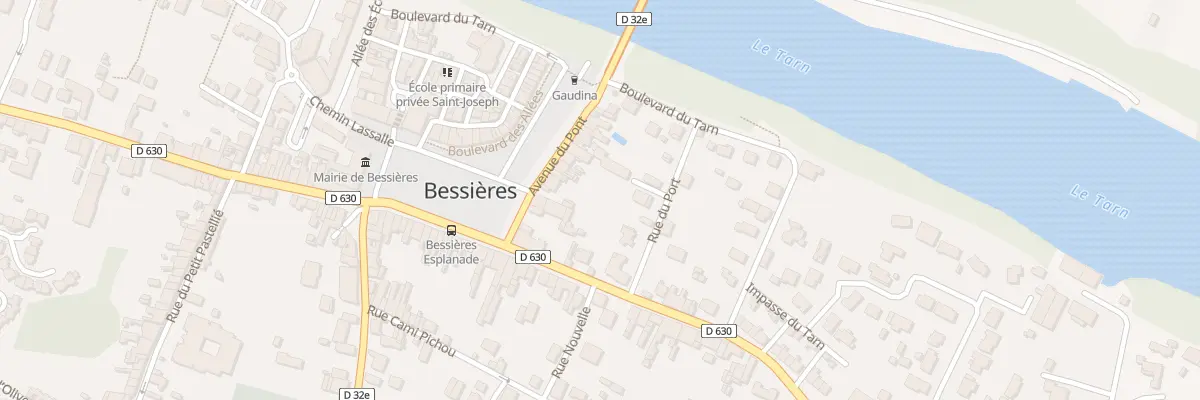 Plan du 74 Av du Pont à Bessières