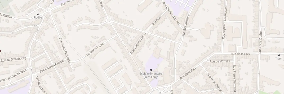 Plan du 15 Rue Eugene Livois à Boulogne-sur-Mer