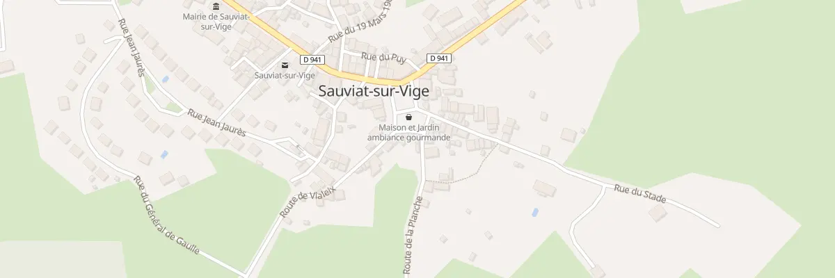 Plan du 5061 Rte des Pelades à Sauviat-sur-Vige