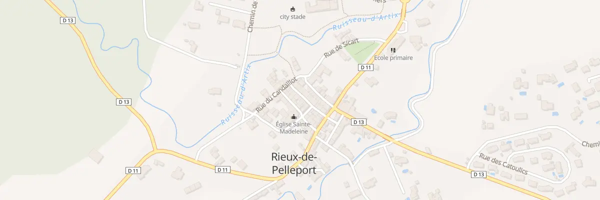 Plan du 7 Rue du Milieu à Rieux-de-Pelleport