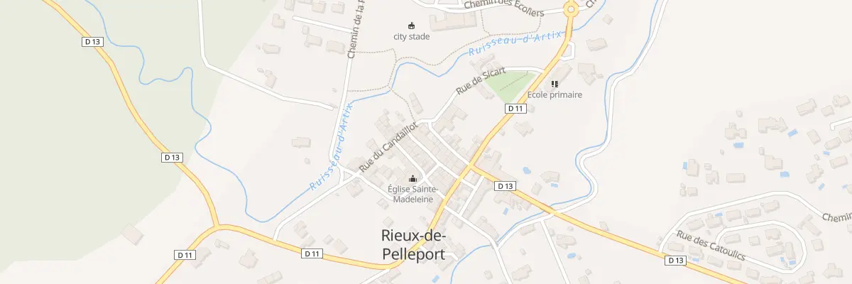 Plan du 12 Rue du Milieu à Rieux-de-Pelleport