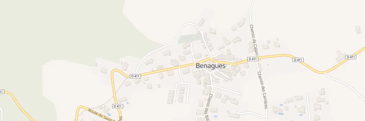 Plan du 2 Rte de Saint-Bauzeil à Benagues