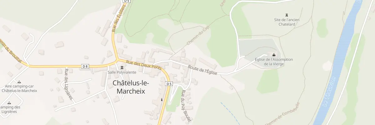 Plan du 8B Rte de l’Eglise à Châtelus-le-Marcheix