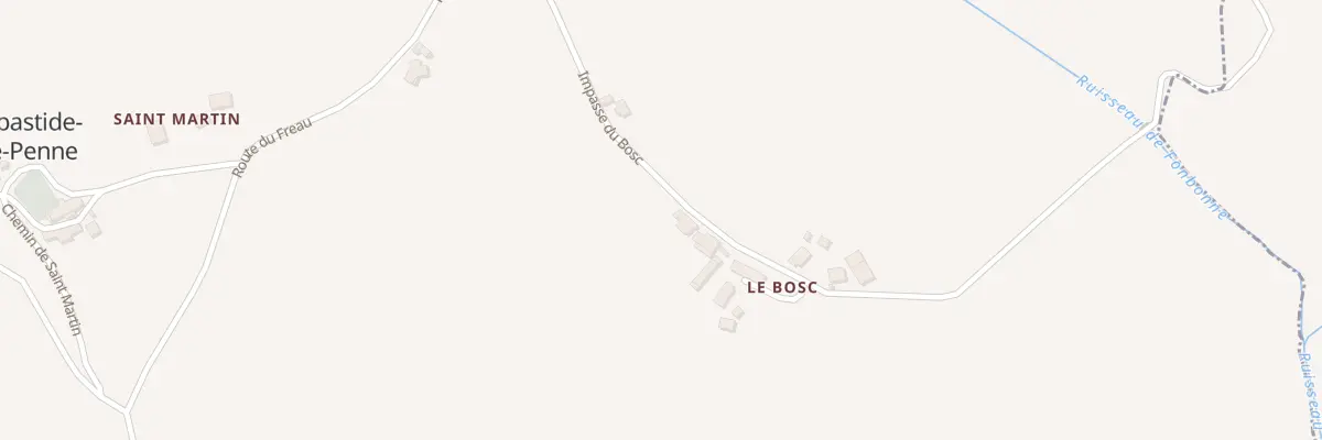 Plan du 5024 Gineste et Pontets à Labastide-de-Penne