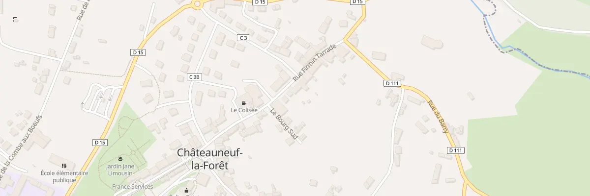 Plan du 22 Rue Firmin Tarrade à Châteauneuf-la-Forêt