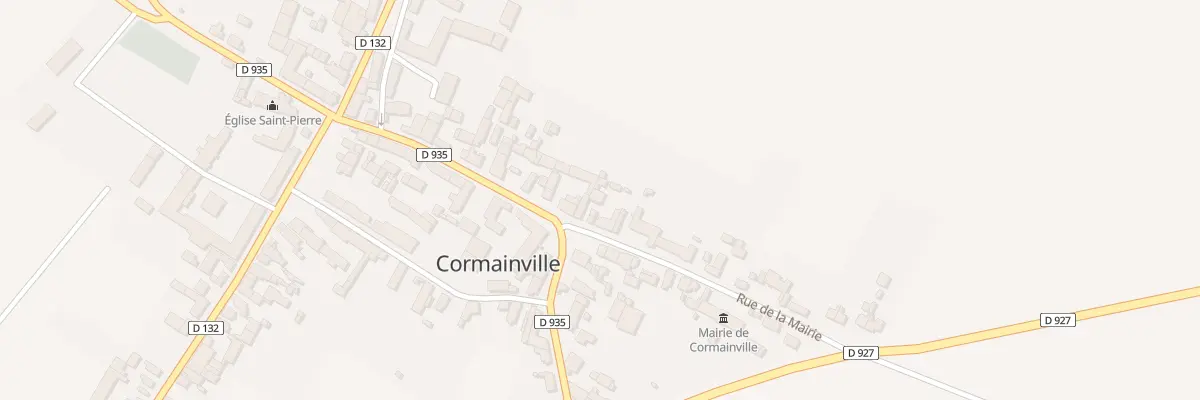 Plan du 2 Rue de la Mairie à Cormainville