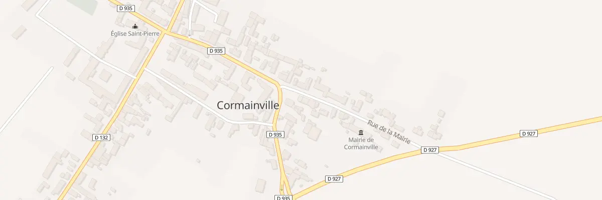 Plan du 1 Rue de la Mairie à Cormainville