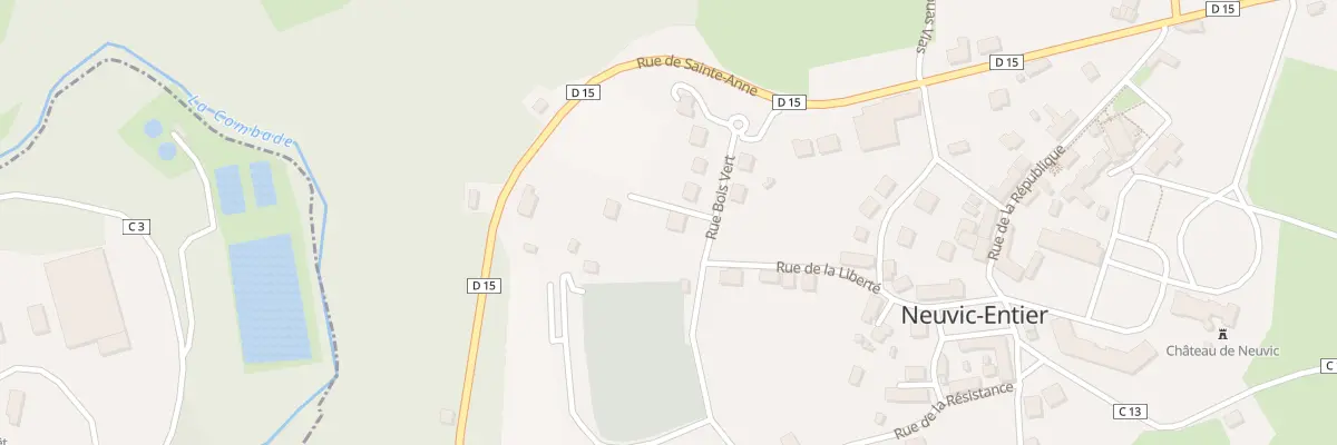 Plan du 1 Rue Bois Vert à Neuvic-Entier