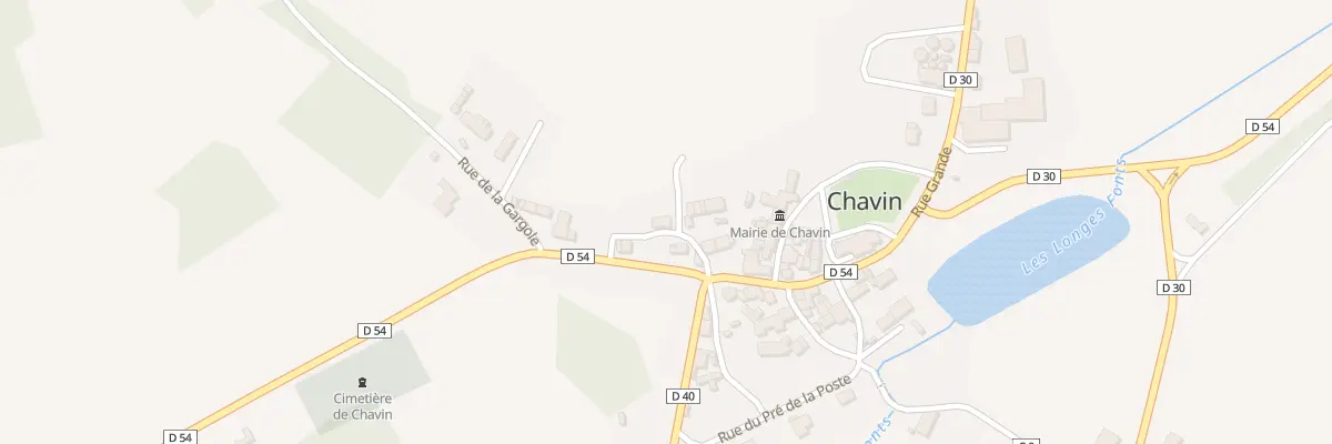 Plan du 8 Che du Paradis à Chavin