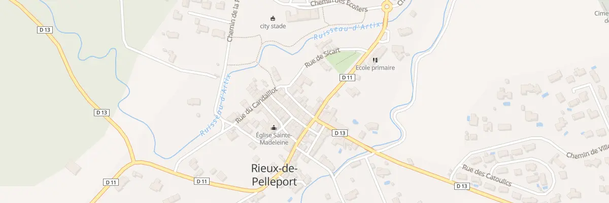 Plan du 6 Rue des Fleurs à Rieux-de-Pelleport