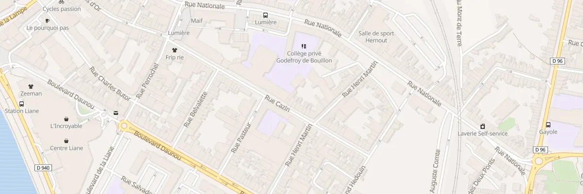 Plan du 19 Rue Cazin à Boulogne-sur-Mer