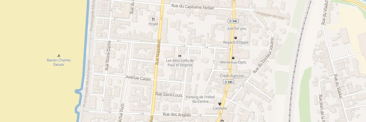Plan du 2 Rue des Mauriciens à Wimereux