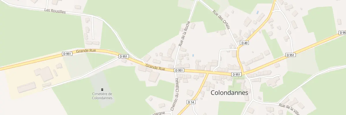 Plan du 1 Rue de la Roche à Colondannes